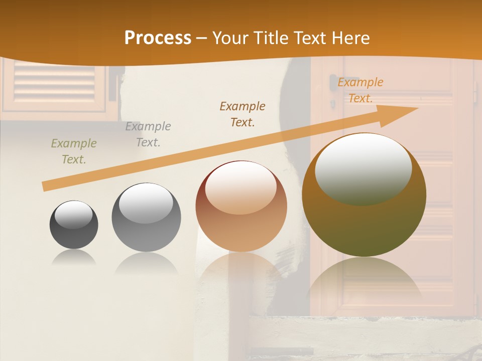 Building Step Entrance PowerPoint Template