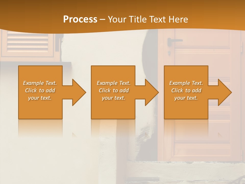 Building Step Entrance PowerPoint Template