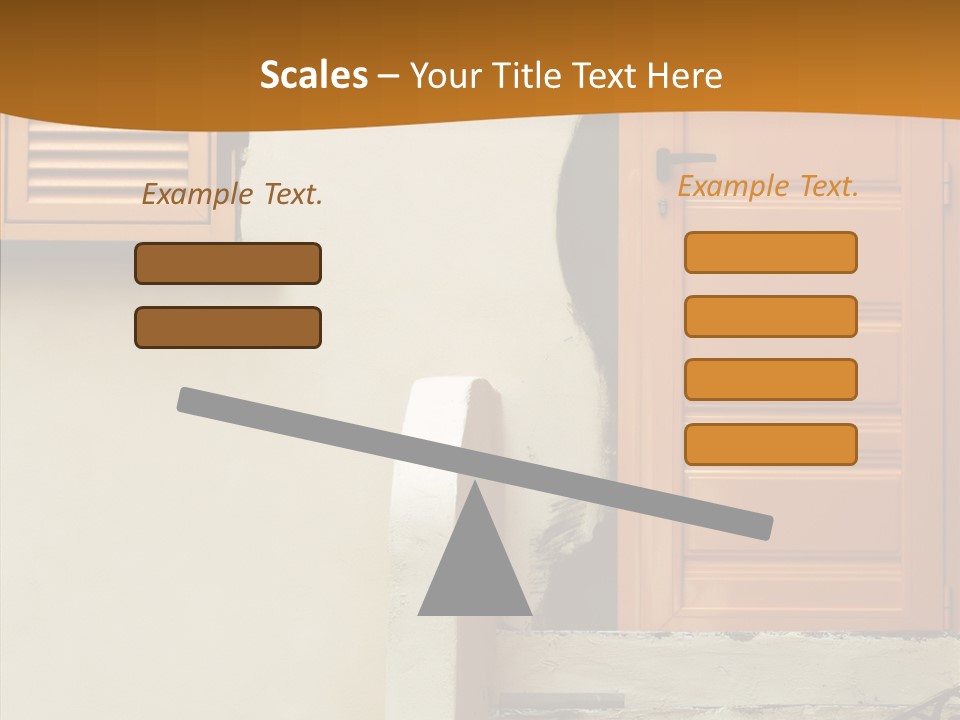 Building Step Entrance PowerPoint Template