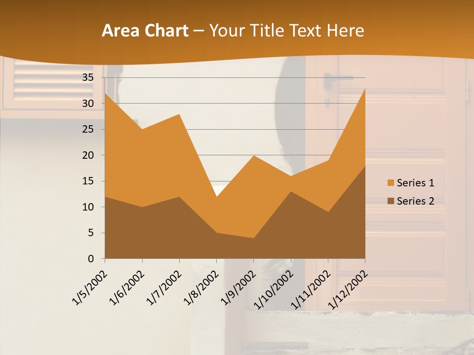 Building Step Entrance PowerPoint Template