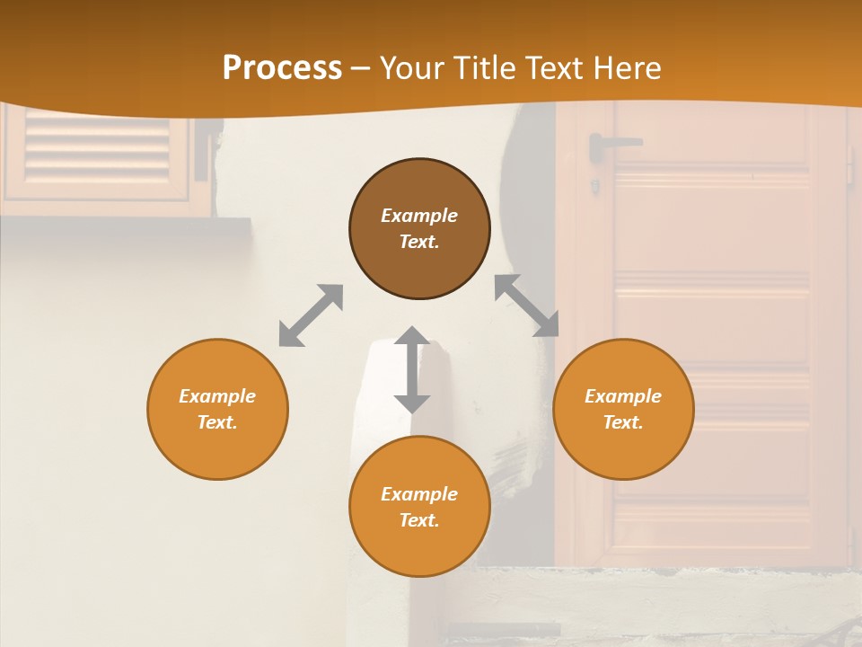 Building Step Entrance PowerPoint Template