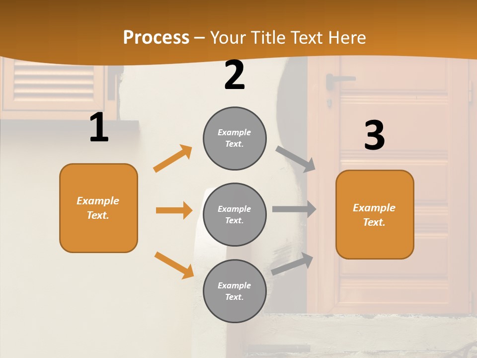 Building Step Entrance PowerPoint Template