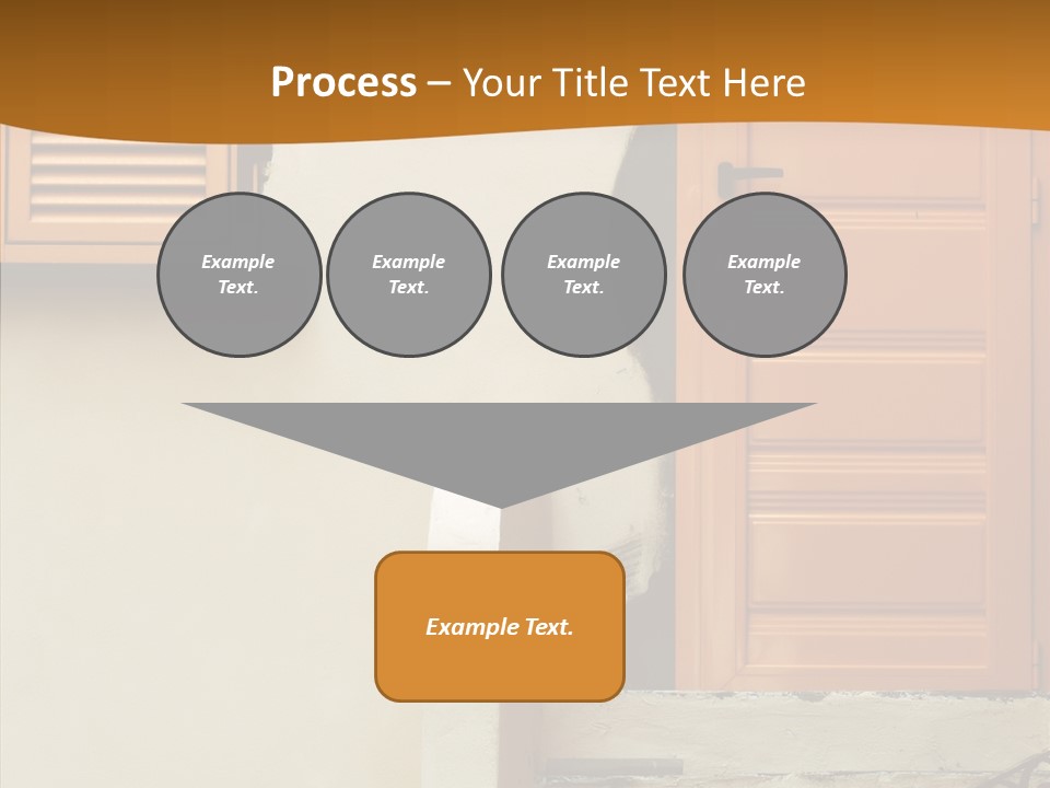 Building Step Entrance PowerPoint Template