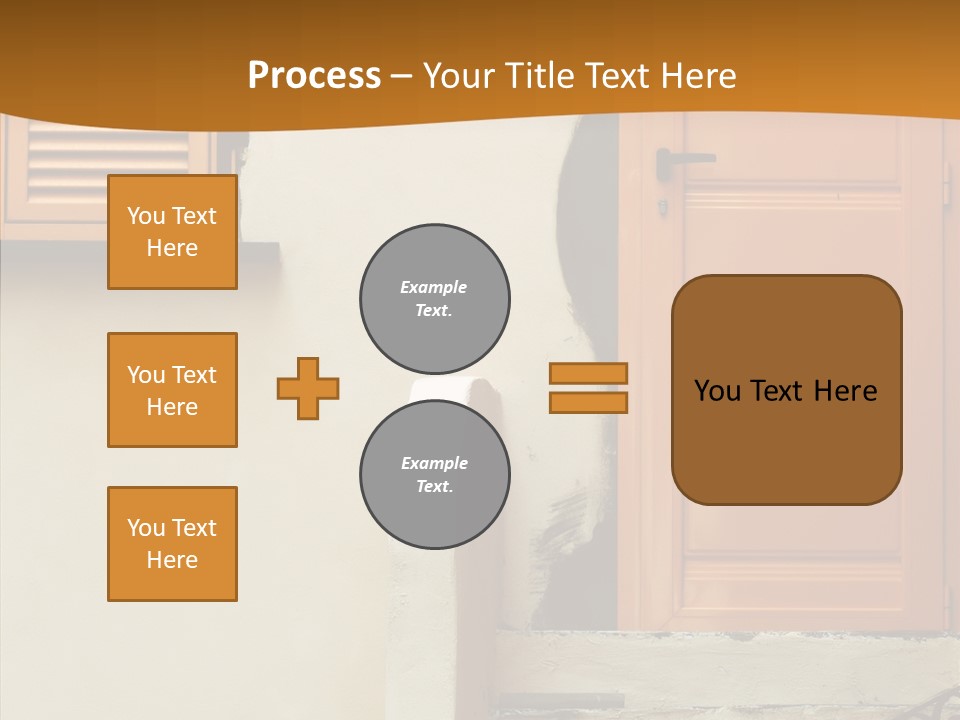 Building Step Entrance PowerPoint Template