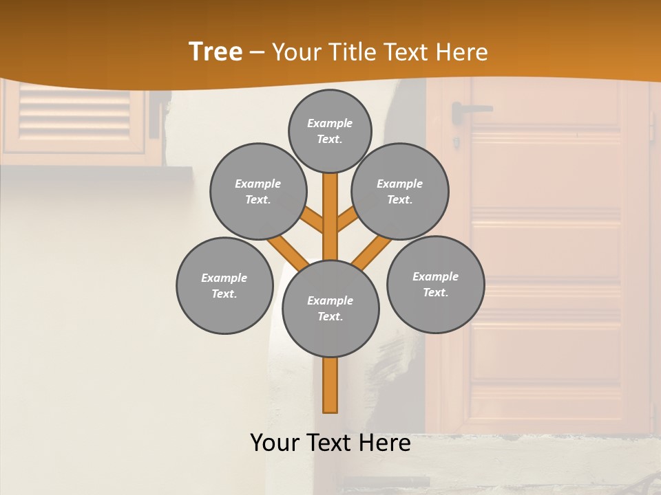 Building Step Entrance PowerPoint Template