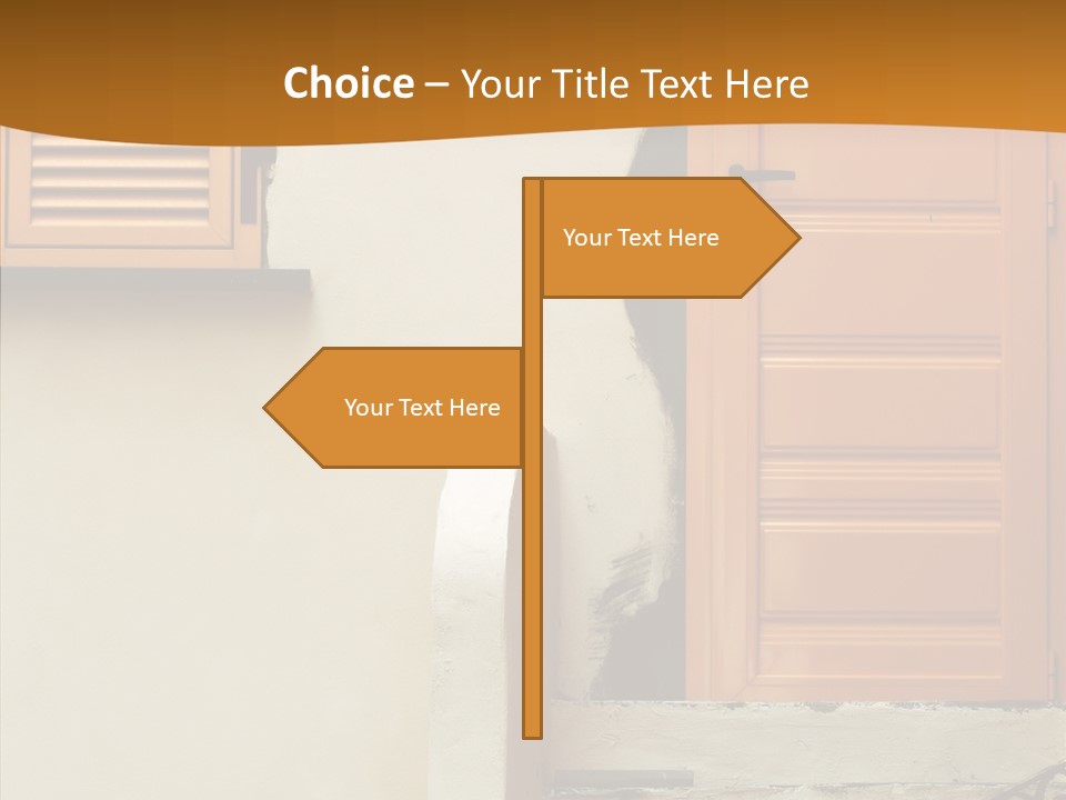 Building Step Entrance PowerPoint Template