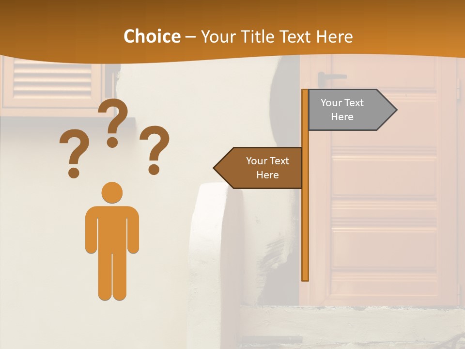 Building Step Entrance PowerPoint Template