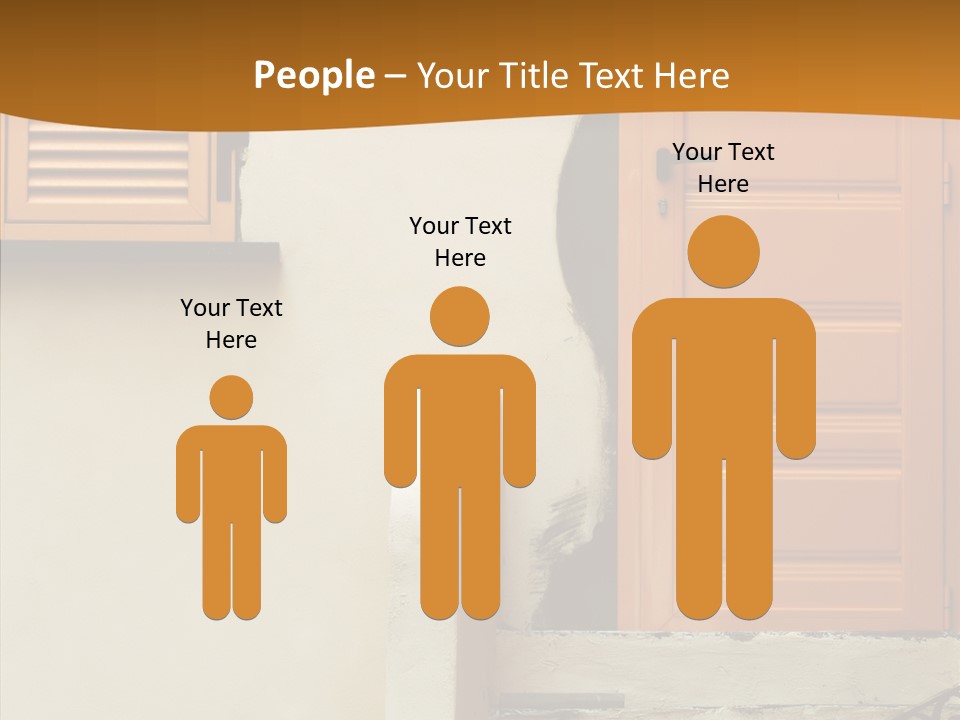 Building Step Entrance PowerPoint Template