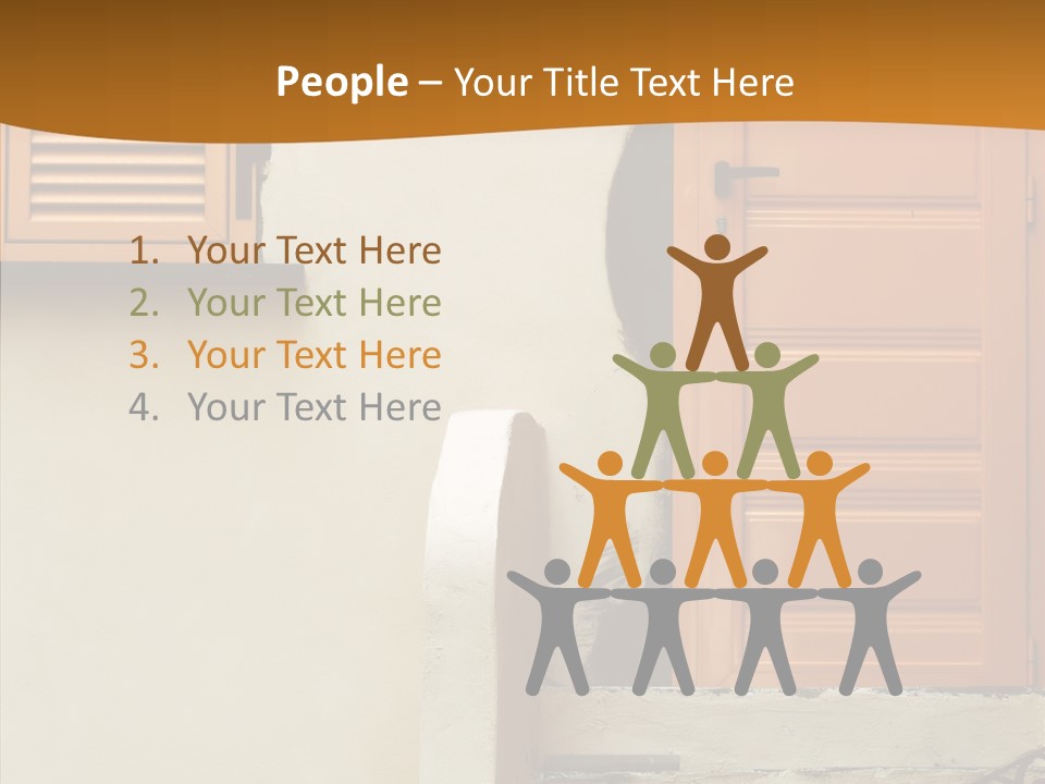 Building Step Entrance PowerPoint Template