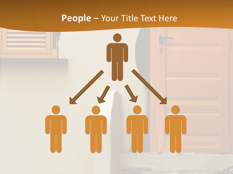 Building Step Entrance PowerPoint Template