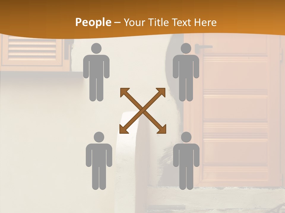 Building Step Entrance PowerPoint Template