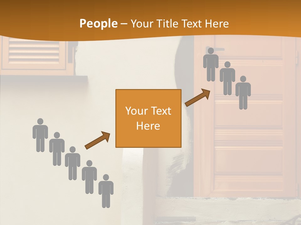 Building Step Entrance PowerPoint Template