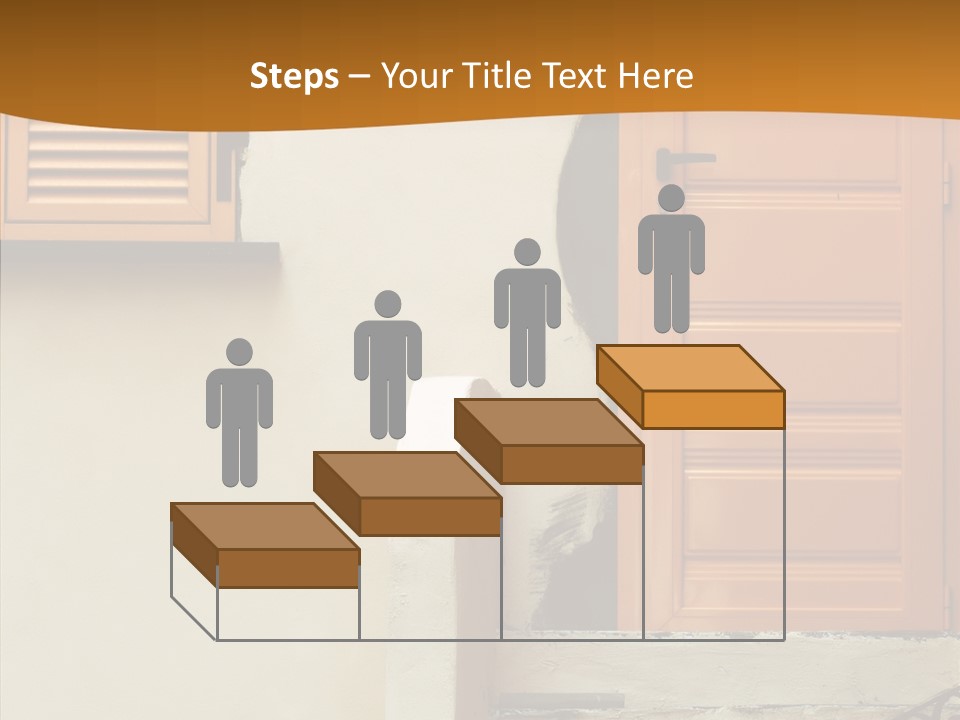 Building Step Entrance PowerPoint Template