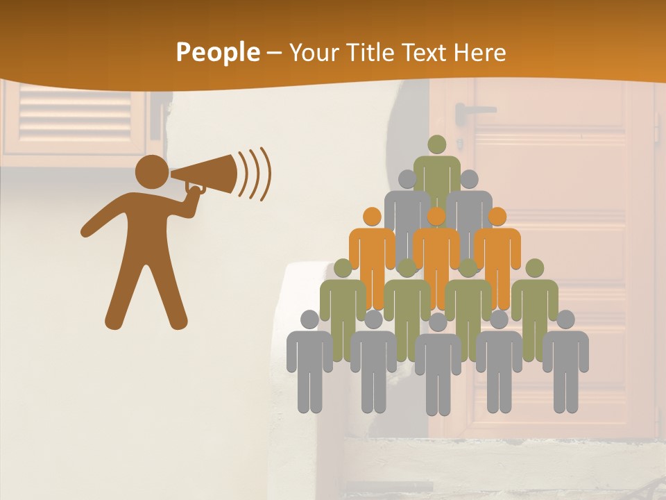 Building Step Entrance PowerPoint Template