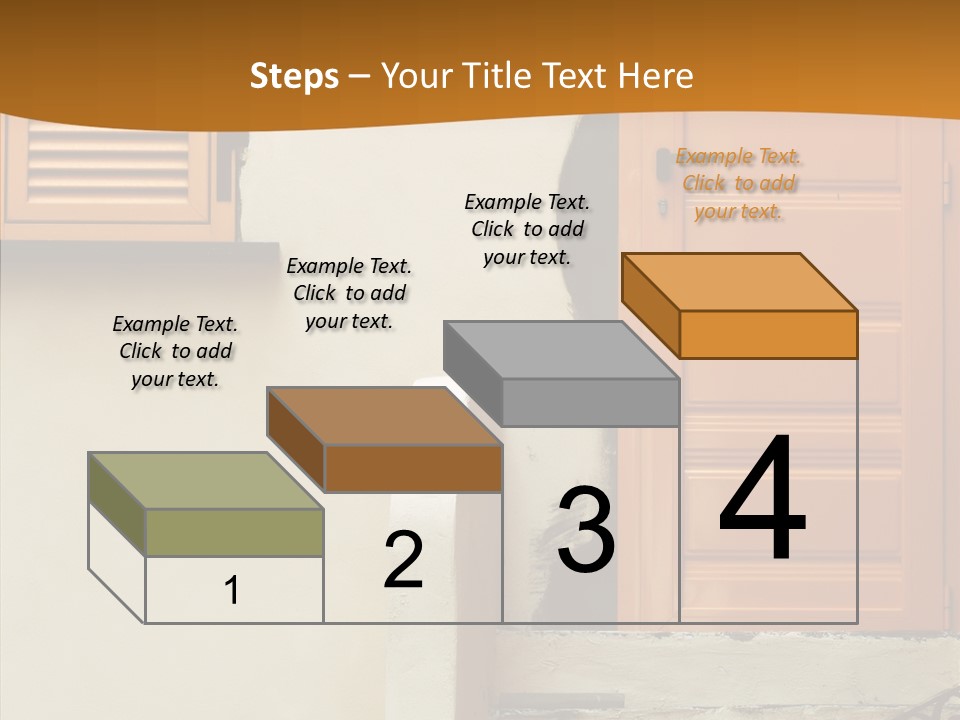 Building Step Entrance PowerPoint Template
