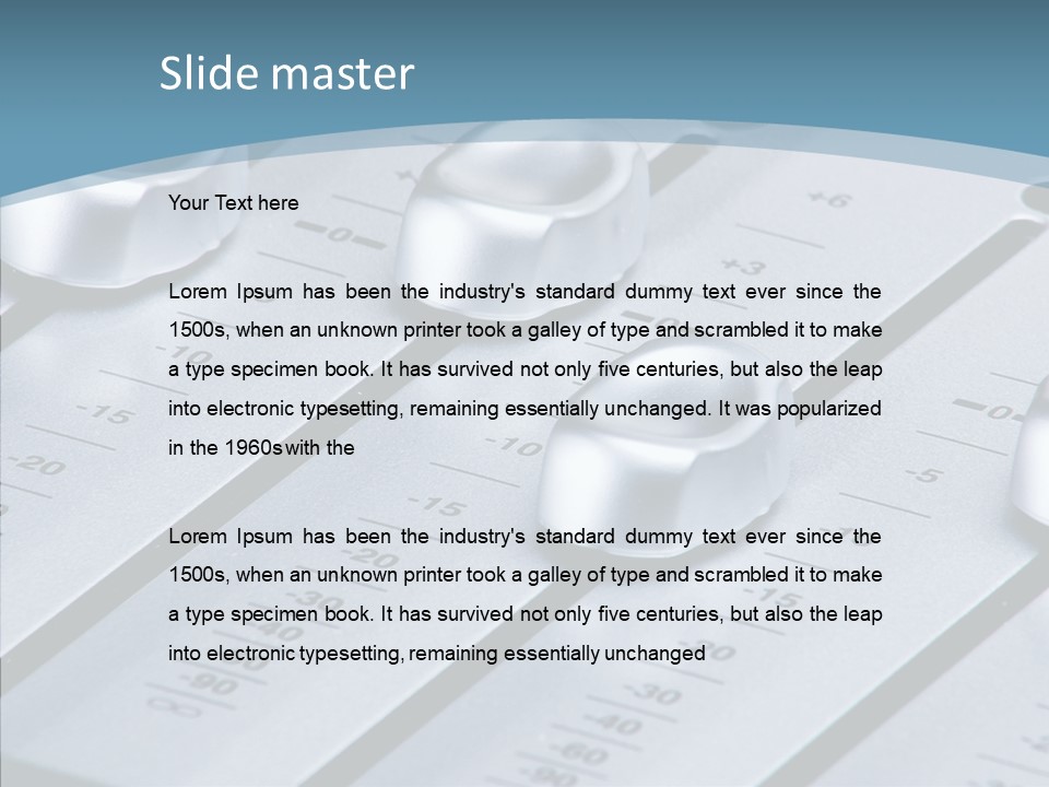 Soundboard Board Slider PowerPoint Template