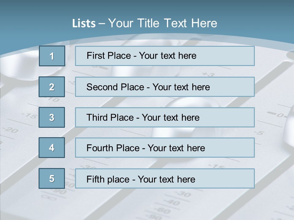 Soundboard Board Slider PowerPoint Template