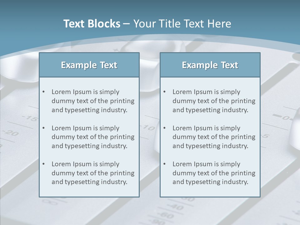 Soundboard Board Slider PowerPoint Template