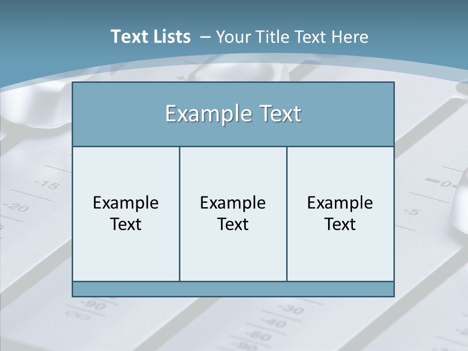 Soundboard Board Slider PowerPoint Template