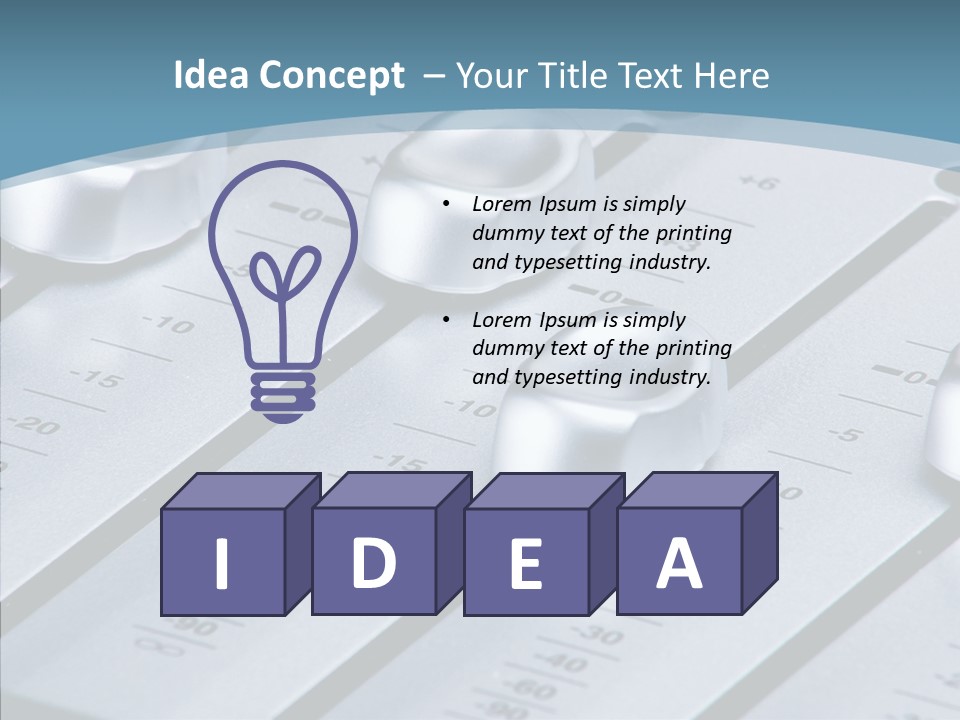 Soundboard Board Slider PowerPoint Template