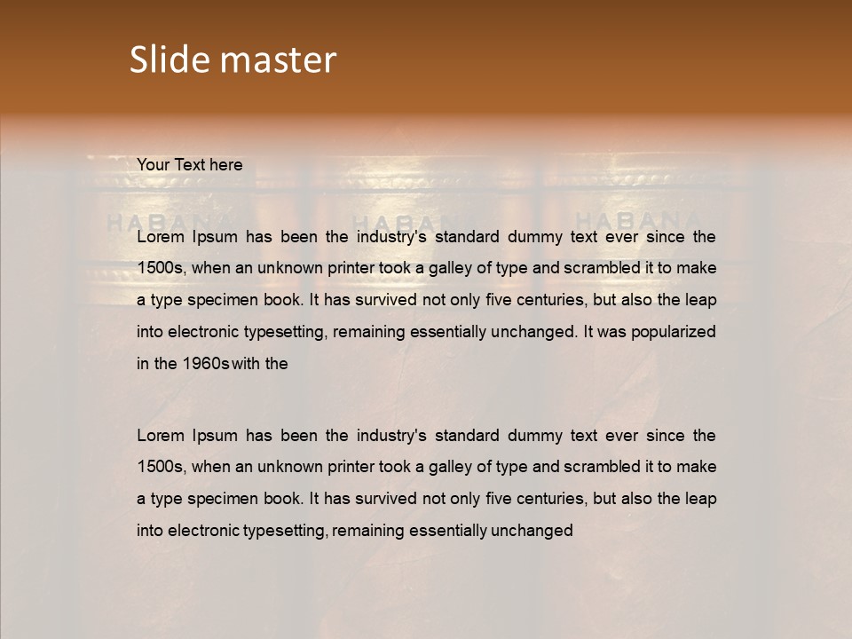 Business Cuban Cancer PowerPoint Template