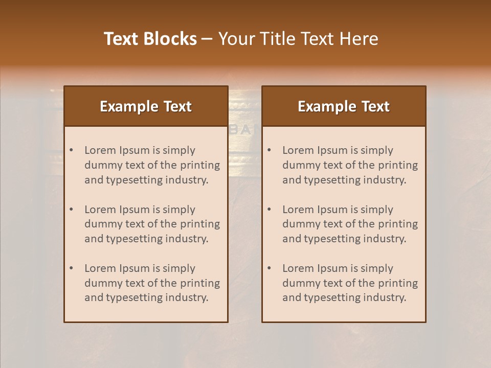 Business Cuban Cancer PowerPoint Template