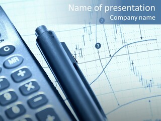 Business Calculator Average PowerPoint Template