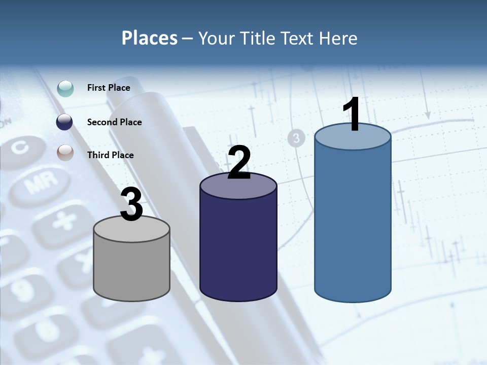 Business Calculator Average PowerPoint Template