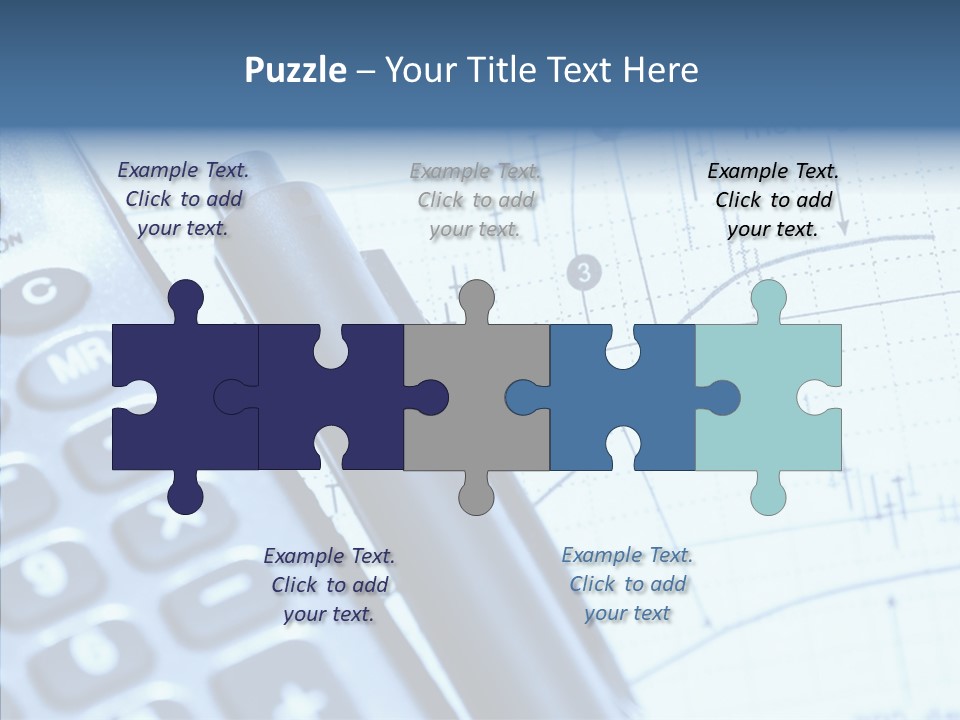 Business Calculator Average PowerPoint Template