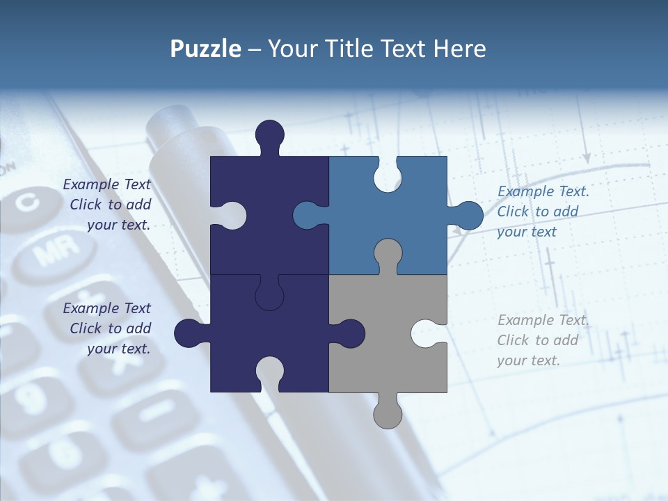 Business Calculator Average PowerPoint Template