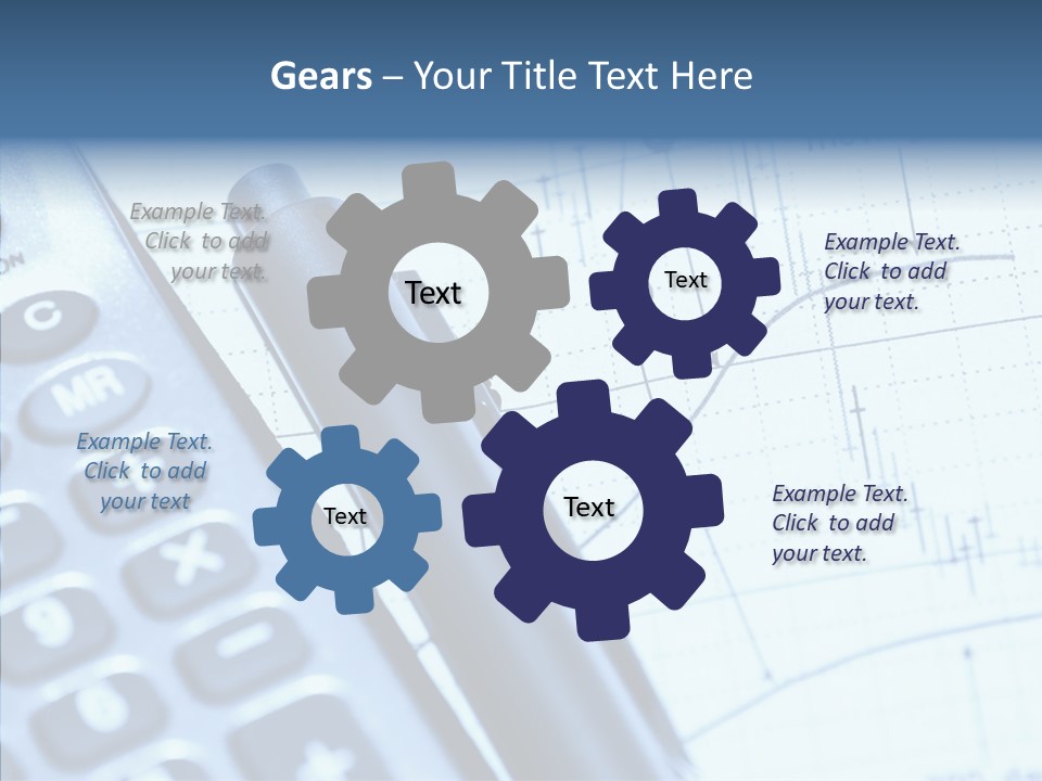 Business Calculator Average PowerPoint Template