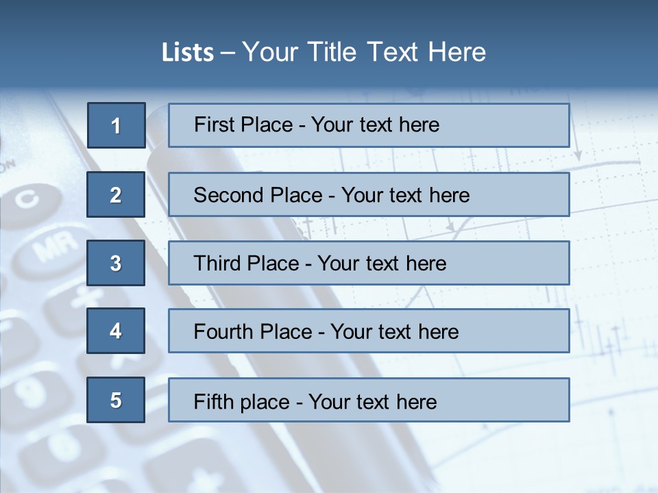 Business Calculator Average PowerPoint Template