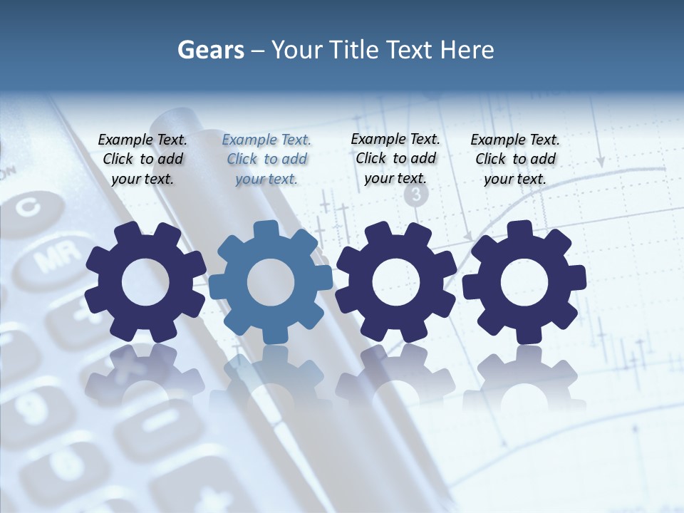 Business Calculator Average PowerPoint Template