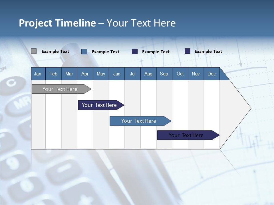 Business Calculator Average PowerPoint Template
