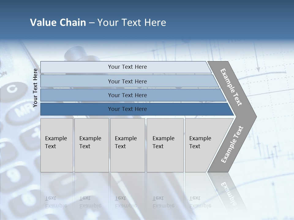 Business Calculator Average PowerPoint Template