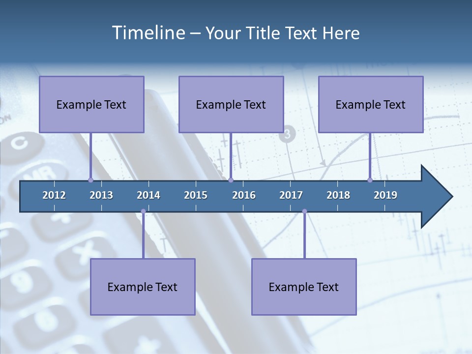 Business Calculator Average PowerPoint Template