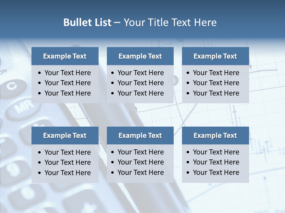 Business Calculator Average PowerPoint Template
