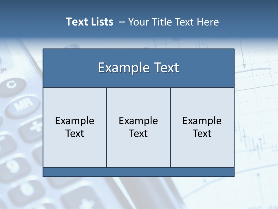 Business Calculator Average PowerPoint Template