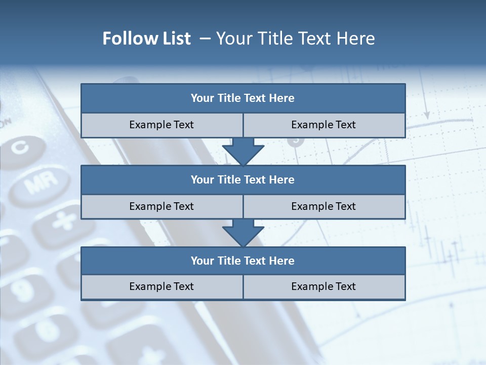 Business Calculator Average PowerPoint Template