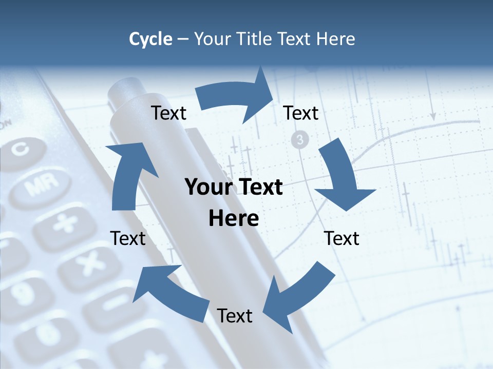 Business Calculator Average PowerPoint Template