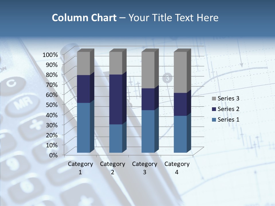 Business Calculator Average PowerPoint Template