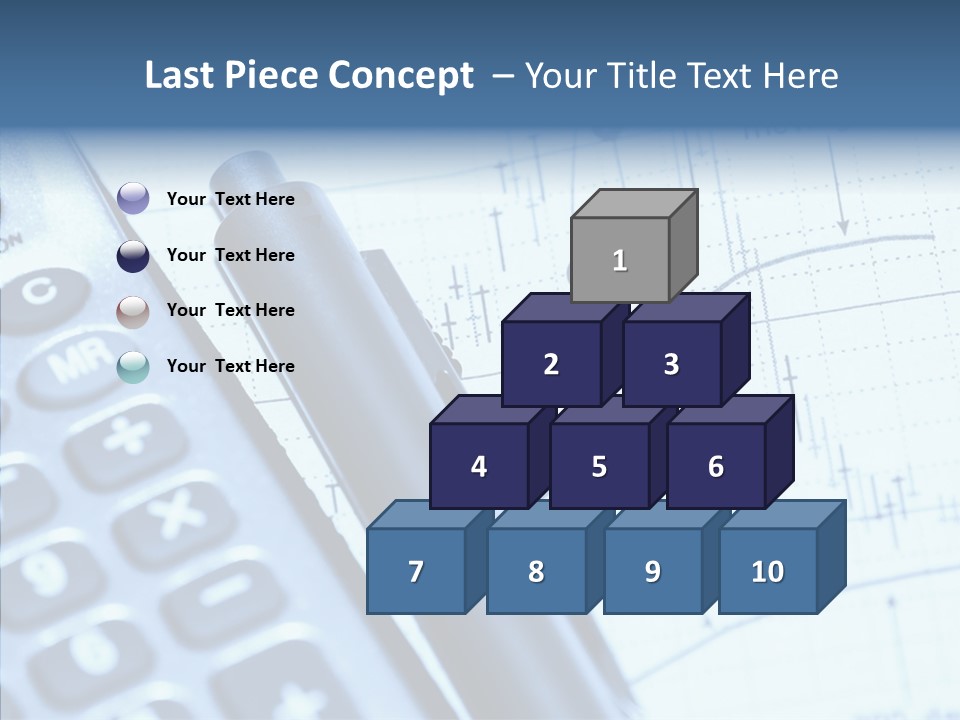 Business Calculator Average PowerPoint Template