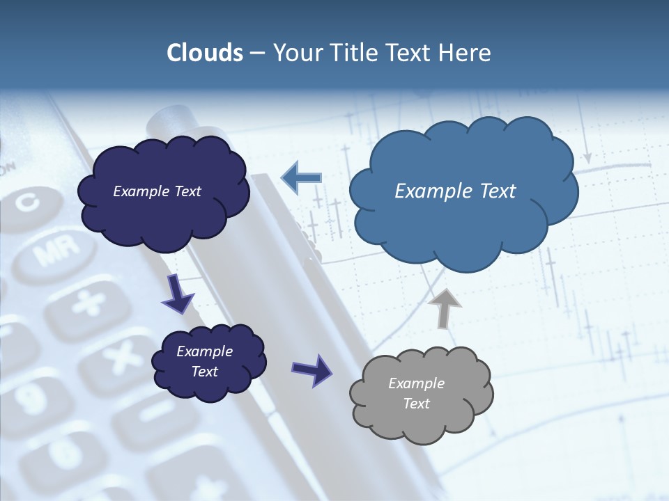 Business Calculator Average PowerPoint Template