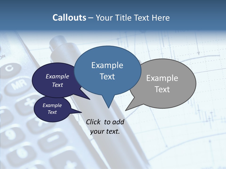 Business Calculator Average PowerPoint Template