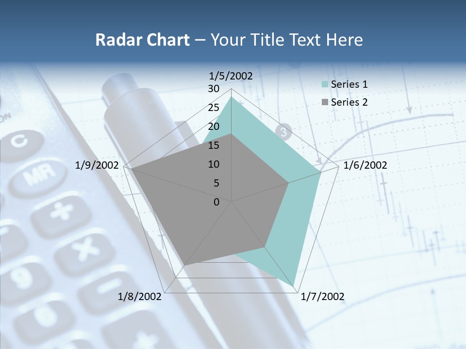 Business Calculator Average PowerPoint Template