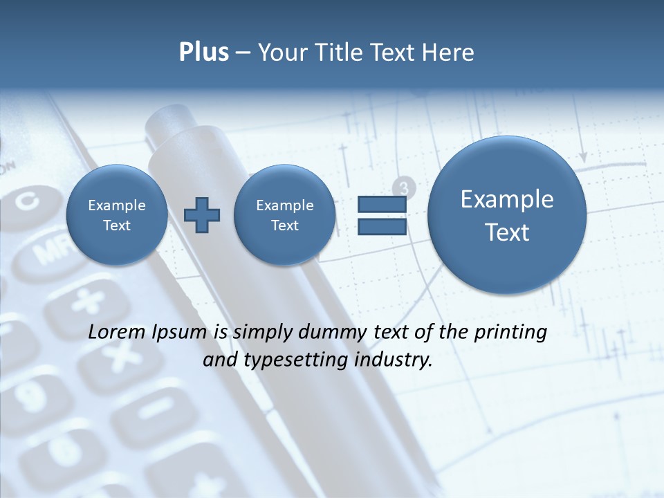 Business Calculator Average PowerPoint Template