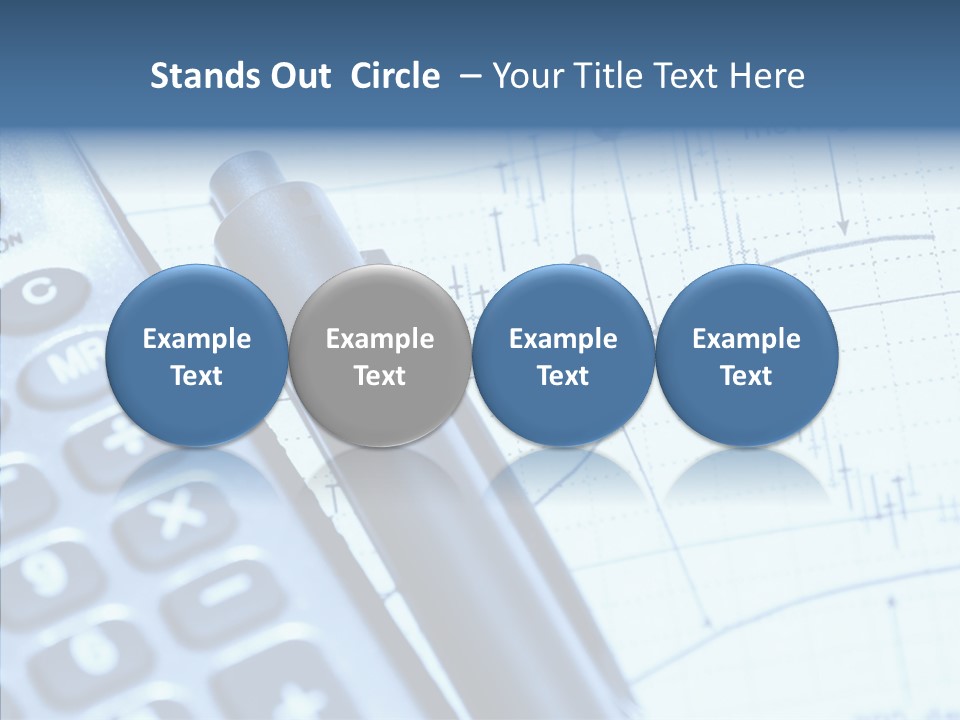 Business Calculator Average PowerPoint Template