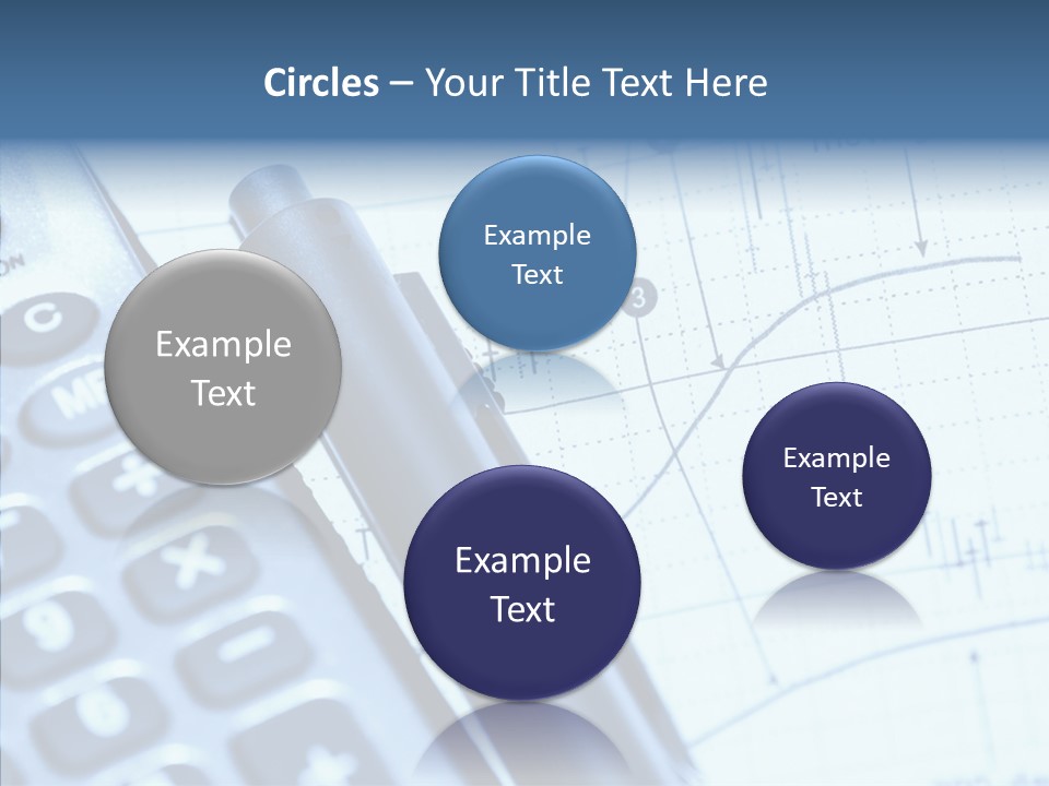 Business Calculator Average PowerPoint Template