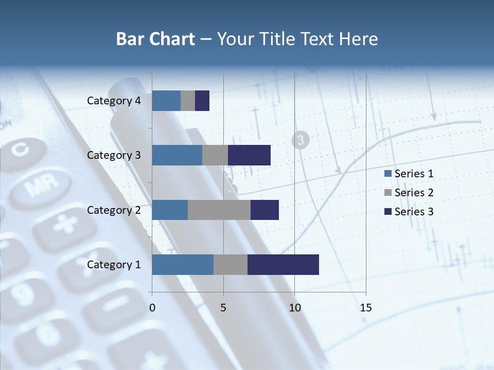 Business Calculator Average PowerPoint Template