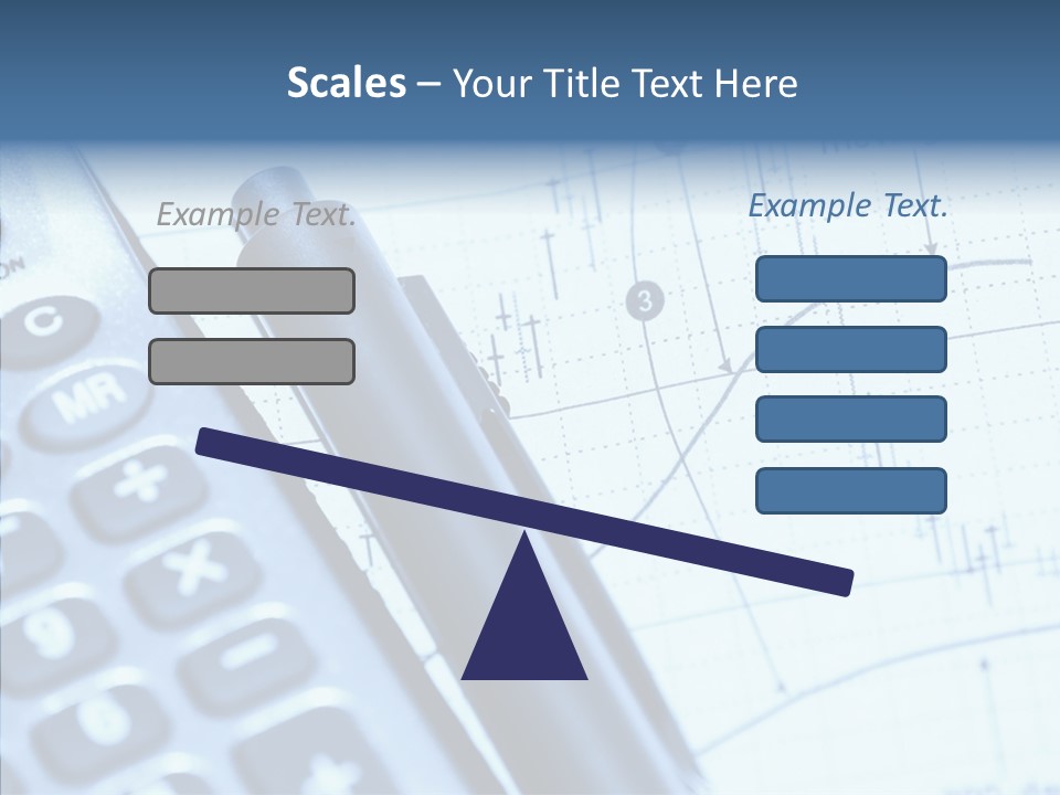 Business Calculator Average PowerPoint Template